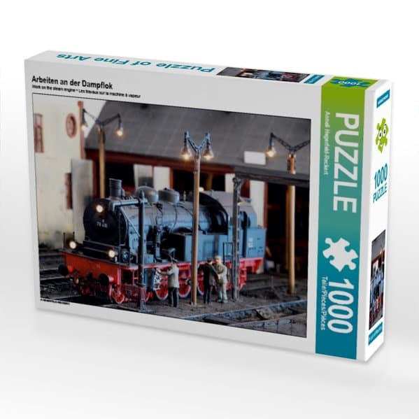 Arbeiten an der Dampflok (Puzzle)