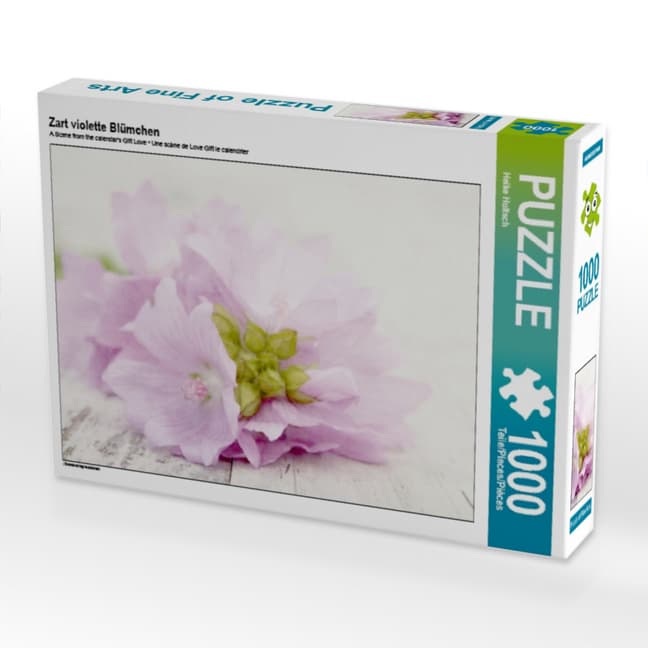 CALVENDO Puzzle Zart violette Blümchen 1000 Teile Lege-Größe 64 x 48 cm Foto-Puzzle Bild von Heike H