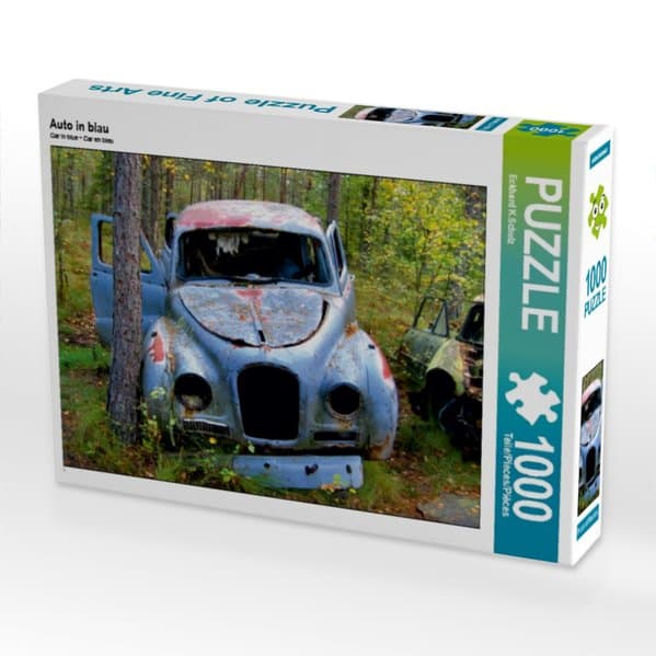 Auto in blau (Puzzle)