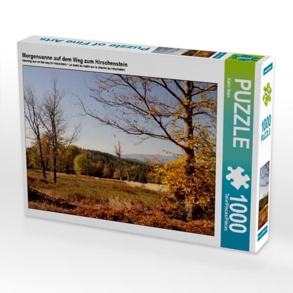 Morgensonne auf dem Weg zum Hirschenstein (Puzzle)