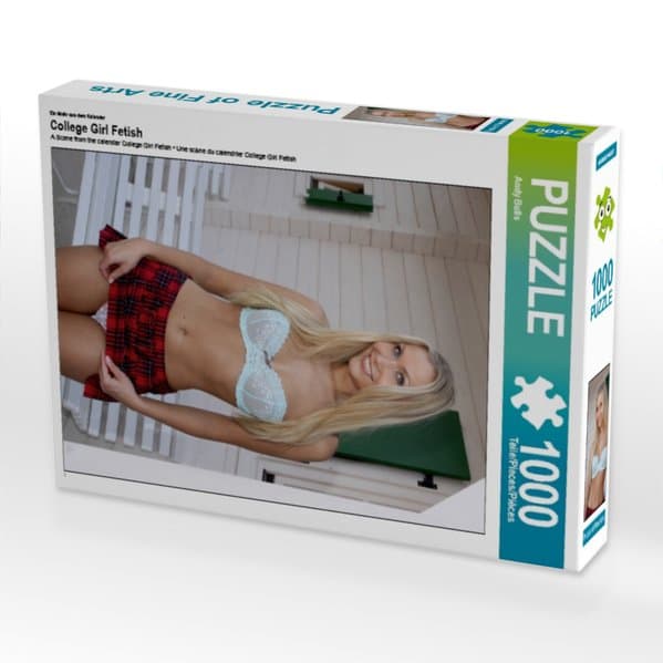 CALVENDO Puzzle Ein Motiv aus dem Kalender College Girl Fetish 1000 Teile Puzzle hoch | 1000 Teile Lege-Größe 64 × 48 cm Foto-Puzzle für glückliche Stunden