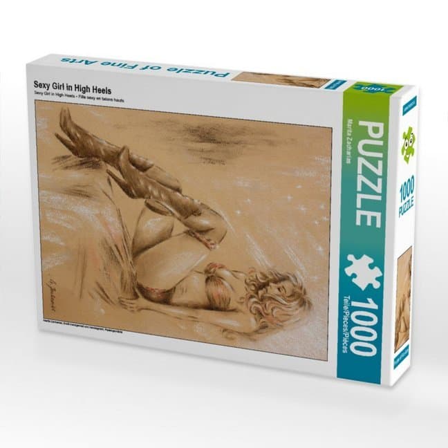 CALVENDO Puzzle Sexy Girl in High Heels 1000 Teile Lege-Größe 48 x 64 cm Foto-Puzzle Bild von Marita
