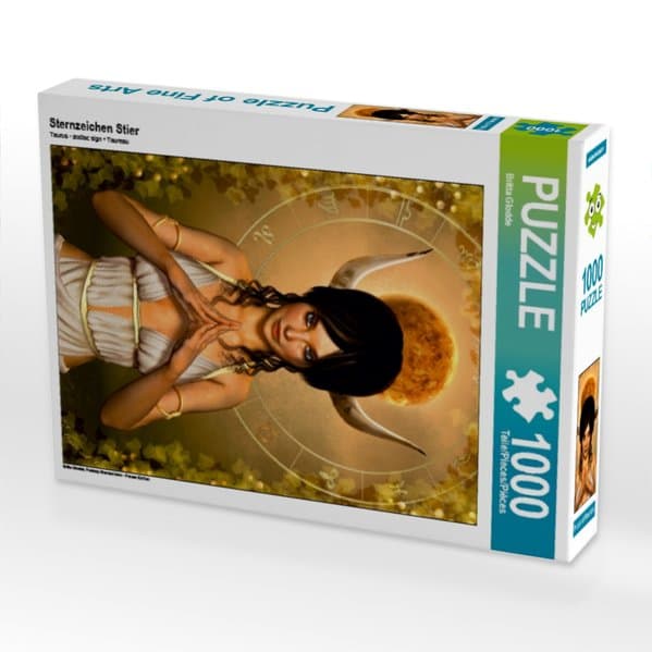 CALVENDO Puzzle Sternzeichen Stier | 1000 Teile Lege-Größe 64x48cm Foto-Puzzle für glückliche Stunden