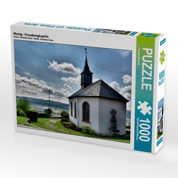 CALVENDO Puzzle Merzig - Kreuzbergkapelle | 1000 Teile Lege-Größe 64x48cm Foto-Puzzle für glückliche Stunden