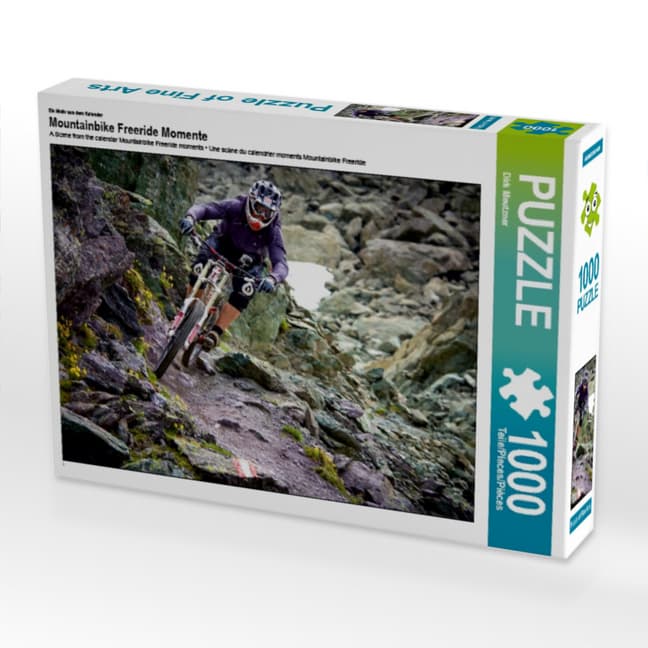 CALVENDO Puzzle Mountainbike Freeride Momente 1000 Teile Lege-Größe 640 x 480 cm Foto-Puzzle Bild vo