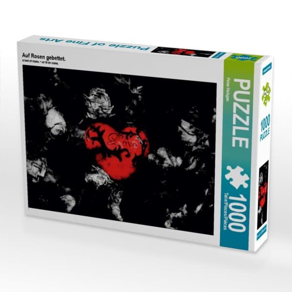 CALVENDO Puzzle Auf Rosen gebettet. | 1000 Teile Lege-Größe 64x48cm Foto-Puzzle für glückliche Stunden