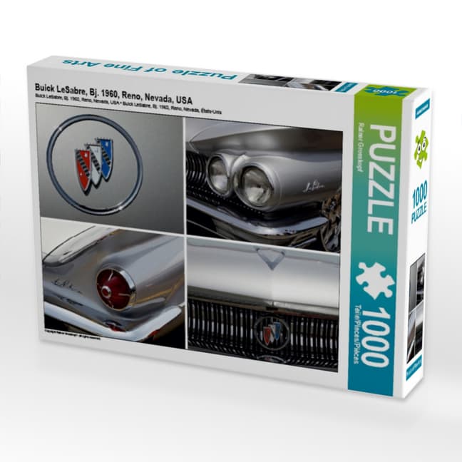 CALVENDO Puzzle Buick LeSabre, Bj. 1960, Reno, Nevada, USA | 1000 Teile Lege-Größe 64x48cm Foto-Puzzle für glückliche Stunden