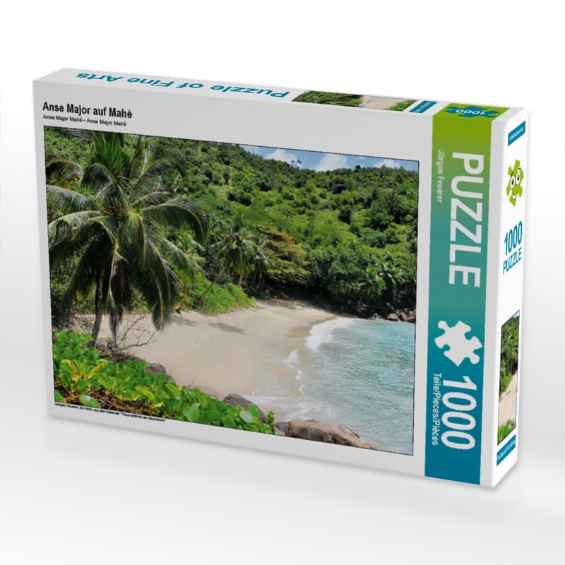 CALVENDO Puzzle Anse Major auf Mahé 1000 Teile Lege-Größe 64 x 48 cm Foto-Puzzle Bild von Jürgen Feu