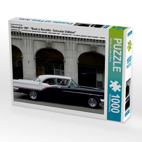 Oldsmobile 1957 - Ein Motiv aus dem Kalender "Black is Beautiful - Schwarze Oldtimer" (Puzzle)