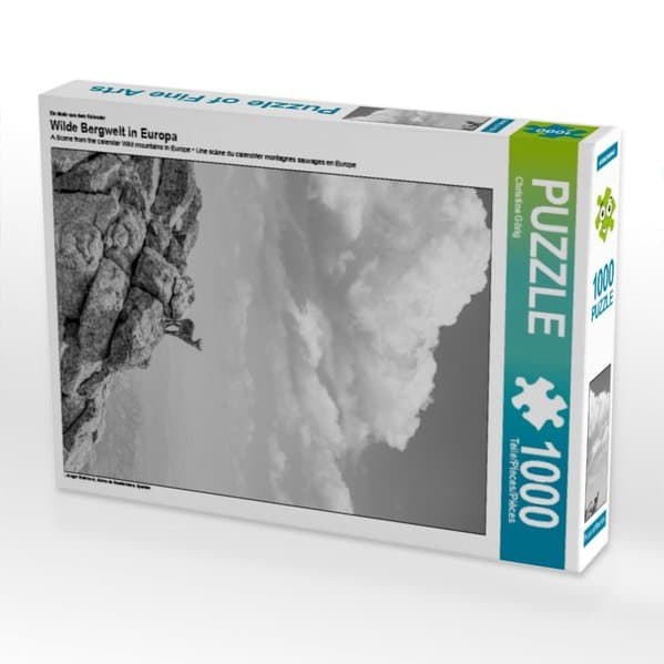 CALVENDO Puzzle Ein Motiv aus dem Kalender Wilde Bergwelt in Europa | 1000 Teile Lege-Größe 64x48cm Foto-Puzzle für glückliche Stunden