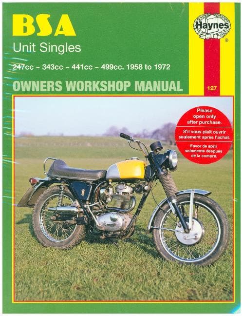 BSA Unit Singles (58 - 72) Haynes Repair Manual
