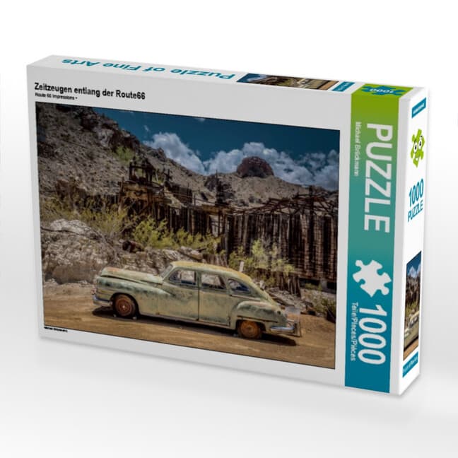 CALVENDO Puzzle Zeitzeugen entlang der Route66 1000 Teile Lege-Größe 64 x 48 cm Foto-Puzzle Bild von