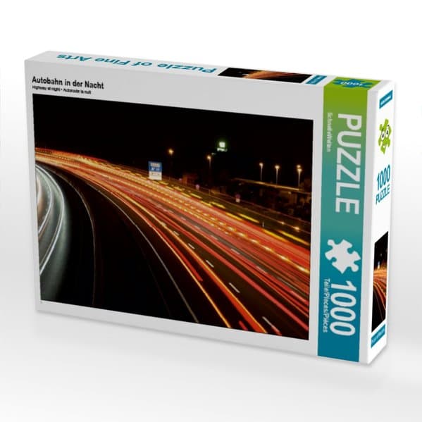 Autobahn in der Nacht (Puzzle)