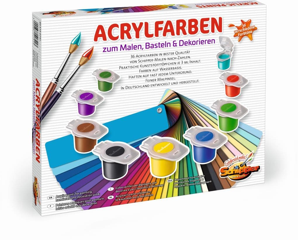 Schipper Malen-nach-Zahlen - 36 Acrylfarben