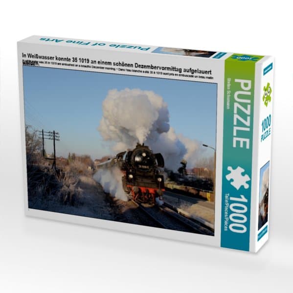 In Weißwasser konnte 35 1019 an einem schönen Dezembervormittag aufgelauert werden. (Puzzle)