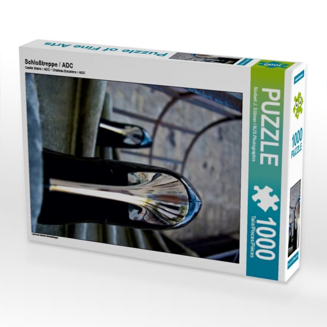CALVENDO Puzzle Schloßtreppe / ADC | 1000 Teile Lege-Größe 64x48cm Foto-Puzzle für glückliche Stunden