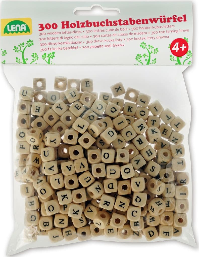 Lena - Holz-Buchstabenwürfel, 300-tlg.