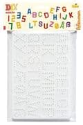 Hama 4455 - Stiftplatten für Bügelperlen Midi 5+, Buchstaben+Zahlen, 2 Stück