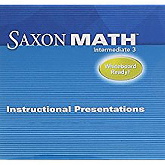 Saxon Math 3: Instructional Presentation CD