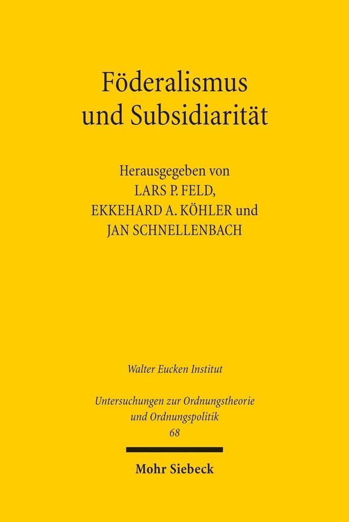 Föderalismus und Subsidiarität