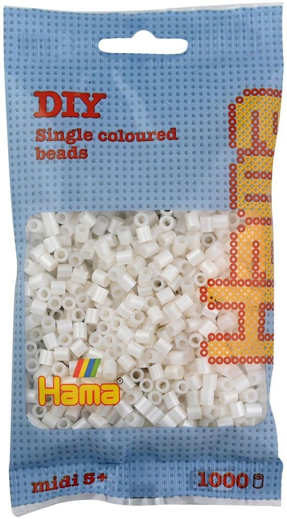 Hama - Beutel mit Perlen, 1000 Stück, Perlmutt