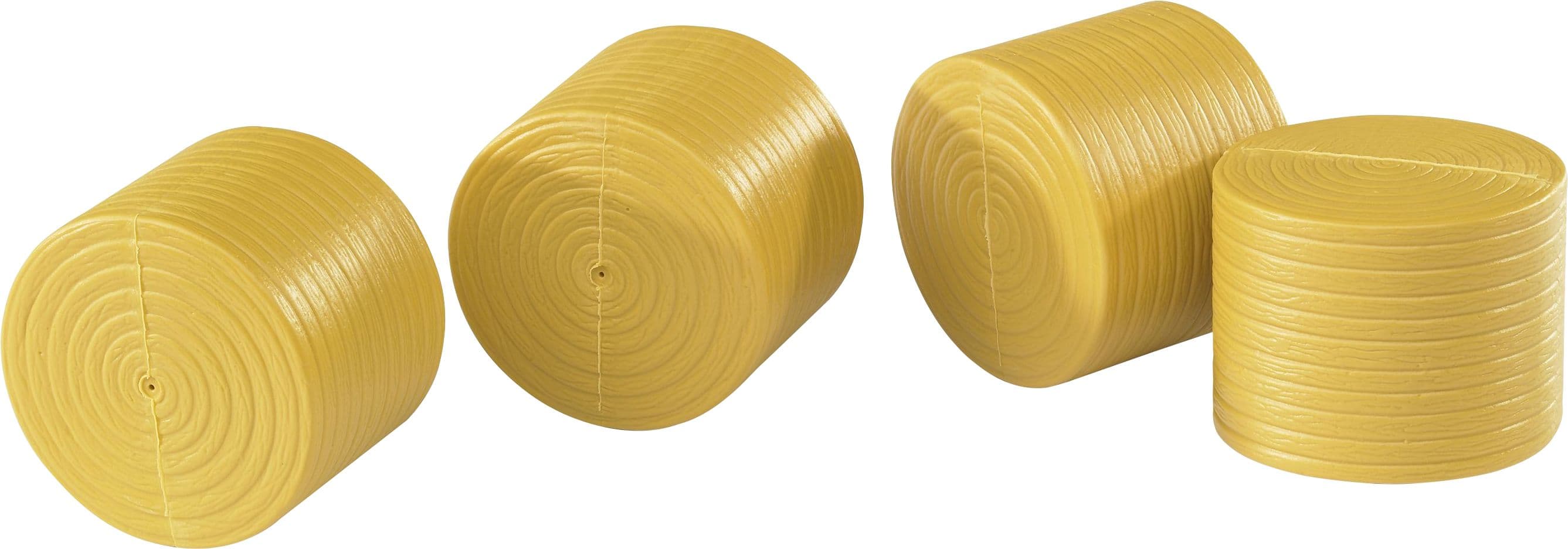 Bruder - Zubehör: 4 Rundballen ockerbraun für Claas Rollant