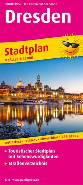 Dresden Stadtplan 1:16 000