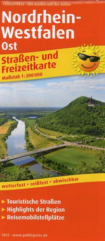 PublicPress Straßen- und Freizeitkarte Nordrhein-Westfalen Ost