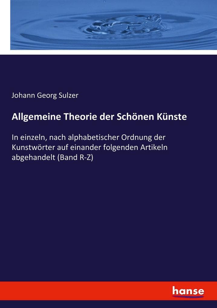 Allgemeine Theorie der Schönen Künste