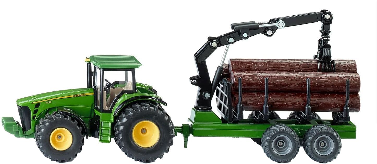 SIKU Farmer - Traktor mit Forstanhänger