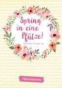 Spring in eine Pfütze