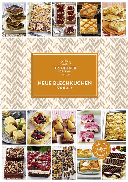 Dr. Oetker Neue Blechkuchen von A-Z