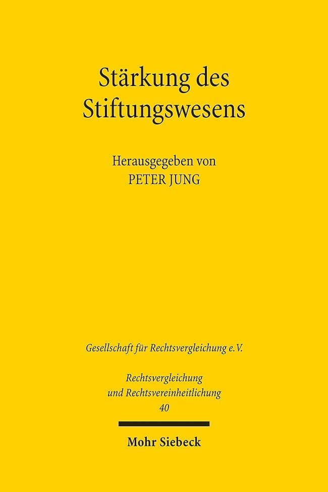 Stärkung des Stiftungswesens