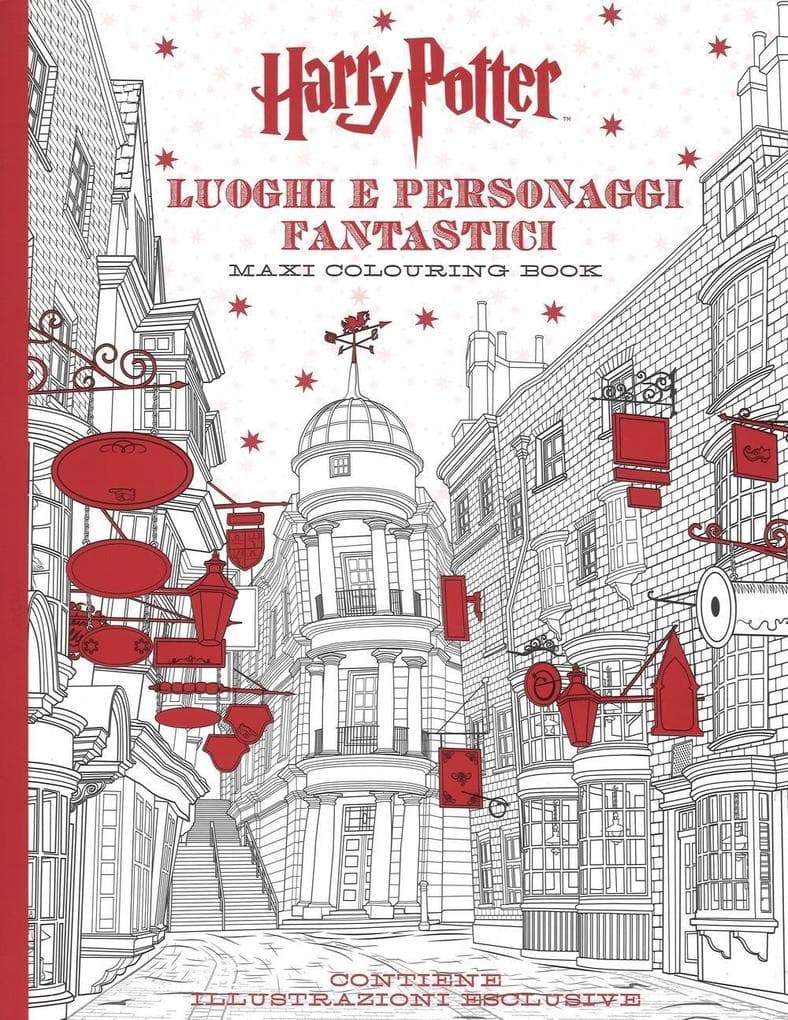 Harry Potter. Luoghi e personaggi fantastici. Maxi colouring book