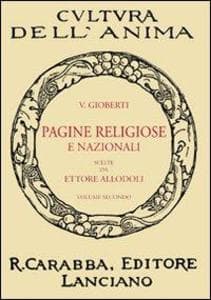 Gioberti, V: Pagine religiose e nazionali