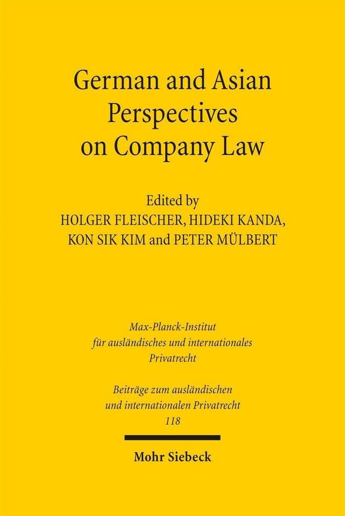 German and Asian Perspectives on Company Law