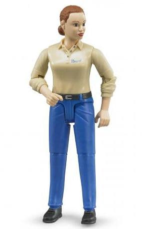 Bruder - Frau mit hellem Hauttyp und blauer Hose