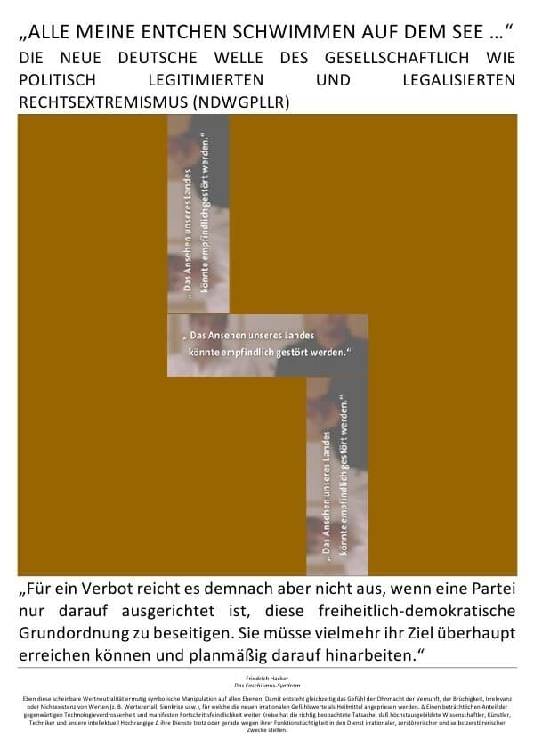 DER GNADENLOSE GLAUBE / "ALLE MEINE ENTCHEN SCHWIMMEN AUF DEM SEE ...": DIE NEUE DEUTSCHE WELLE DES