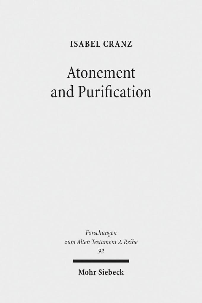 Atonement and Purification