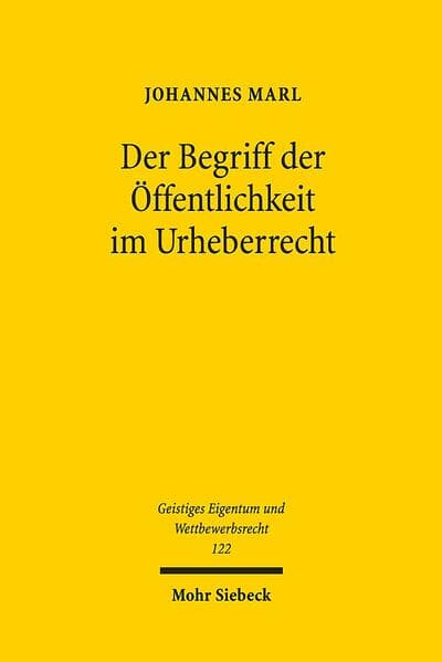 Der Begriff der Öffentlichkeit im Urheberrecht