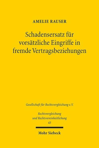 Schadensersatz für vorsätzliche Eingriffe in fremde Vertragsbeziehungen