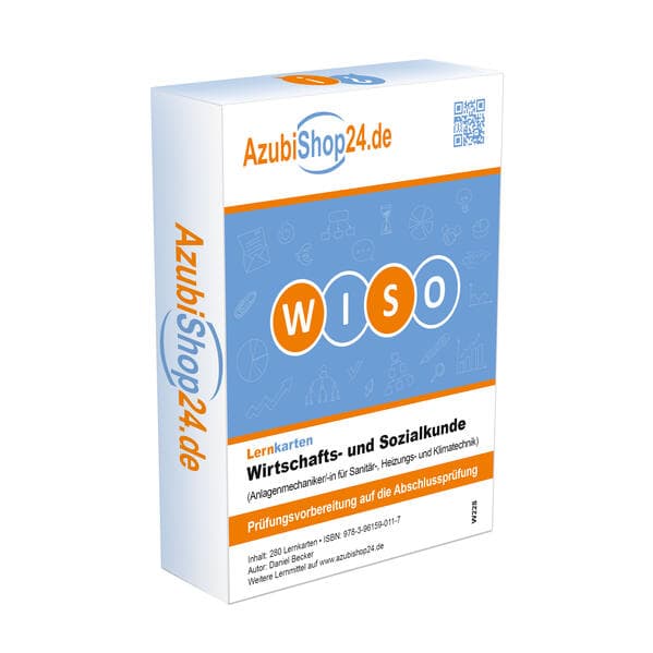 AzubiShop24.de Lernkarten Basis Wirtschafts- und Sozialkunde (Anlagenmechaniker/-in für Sanitär-, Heizungs- und Klimatechnik)
