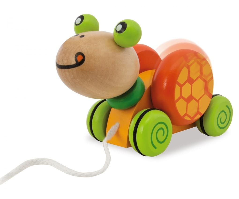 Eichhorn 100005553 - Nachziehtier Schildkröte aus Holz