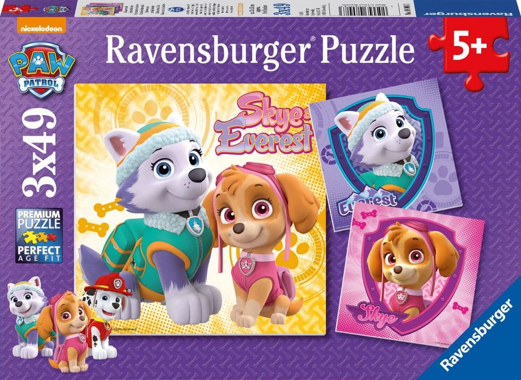 Bezaubernde Hundemädchen Puzzle 3 x 49 Teile