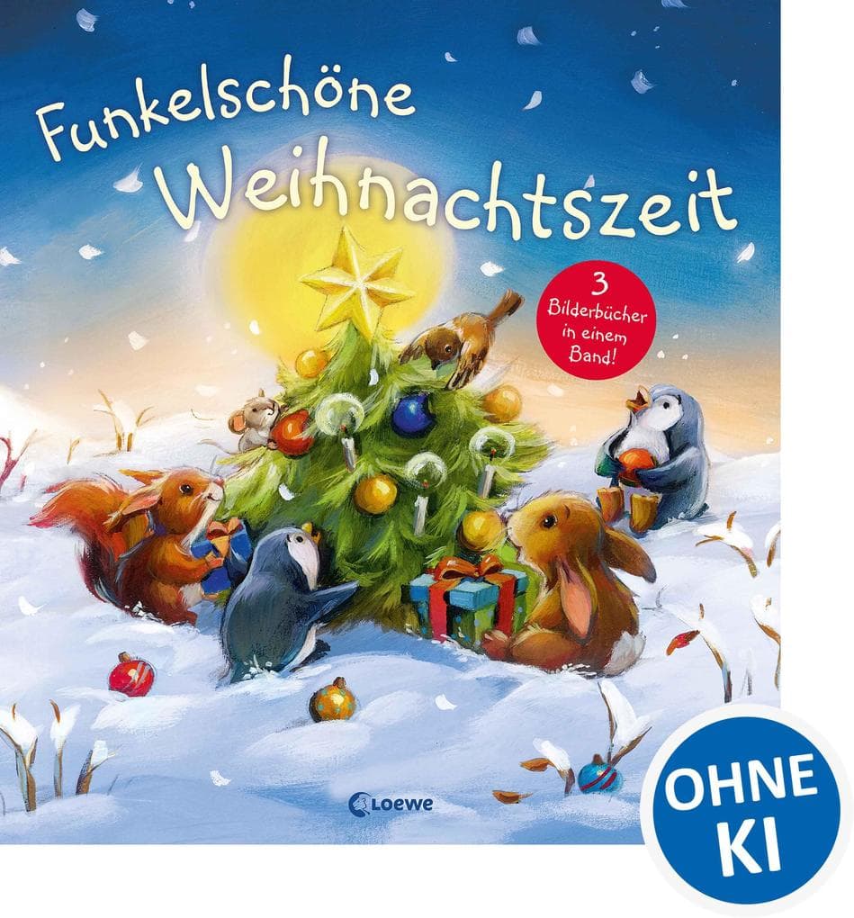 Funkelschöne Weihnachtszeit: Sammelband mit drei weihnachtlichen Vorlesegeschichten für Kinder ab 3 Jahre