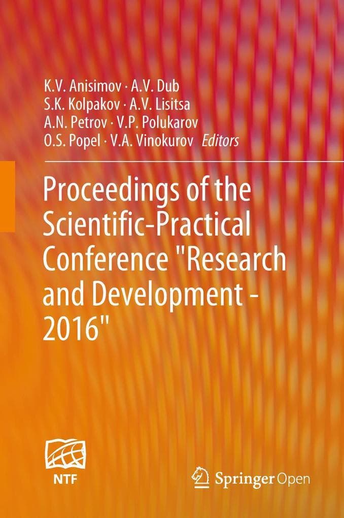 Proceedings of the Scientific-Practical Conference "Research and Development - 2016"