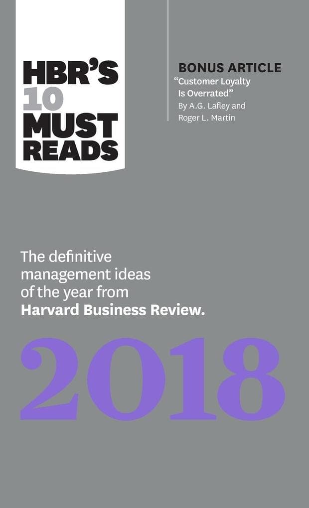 Hbr's 10 Must Reads 2018