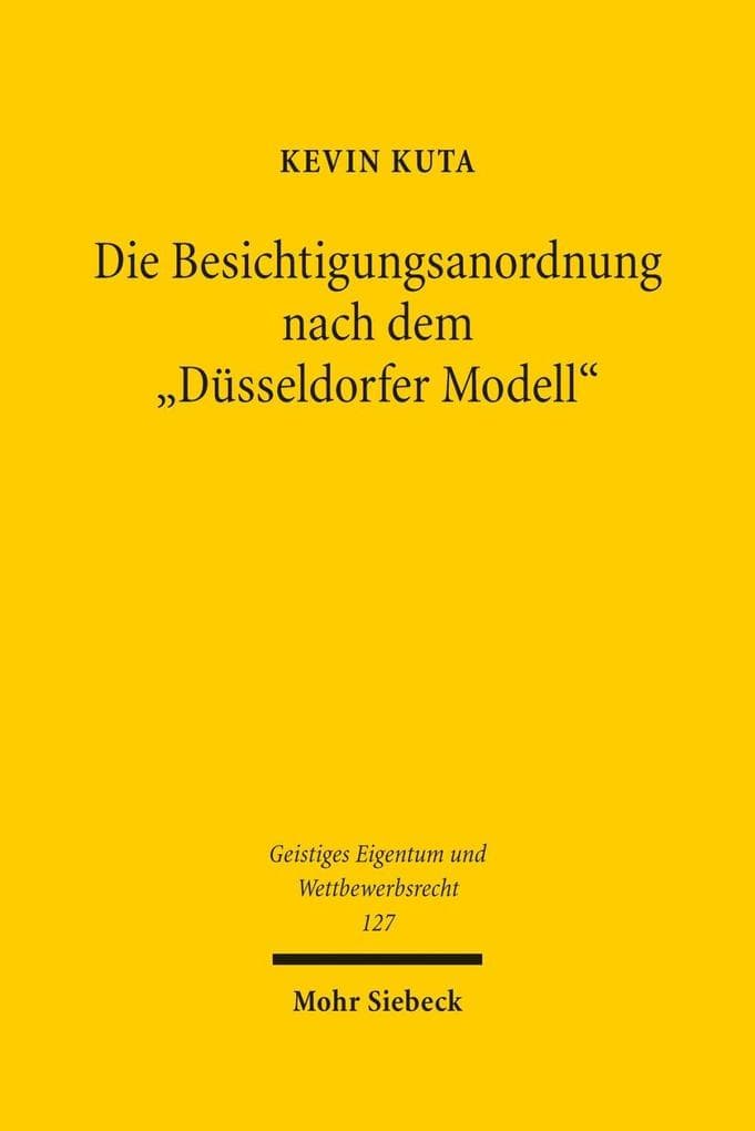 Die Besichtigungsanordnung nach dem "Düsseldorfer Modell"