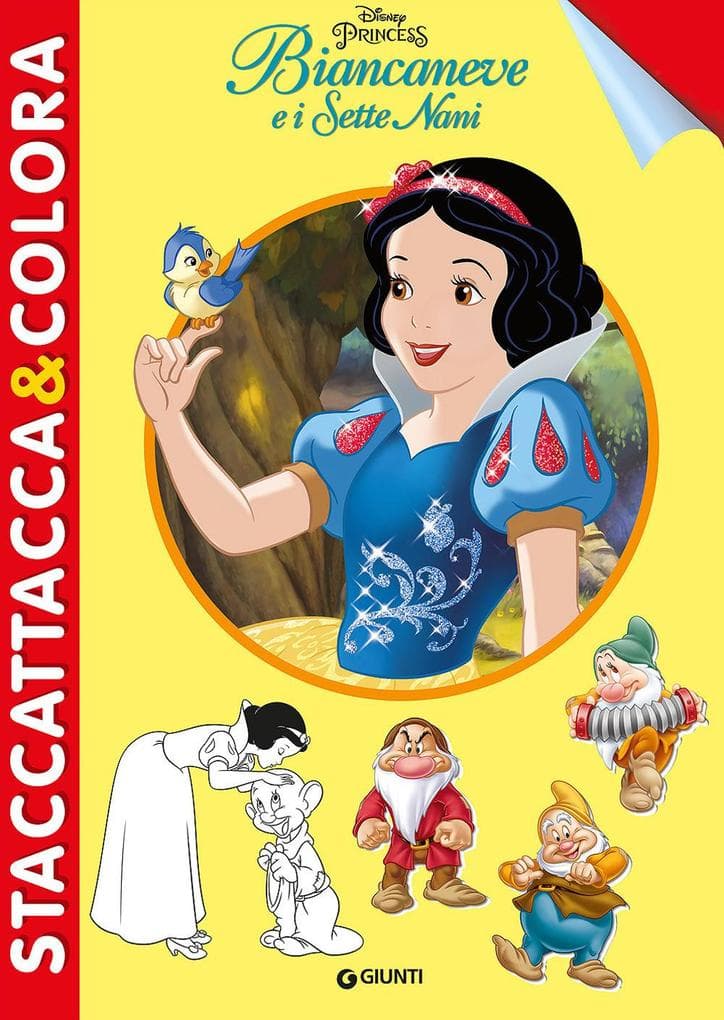 Biancaneve e i sette nani. Staccattacca&colora. Con adesivi