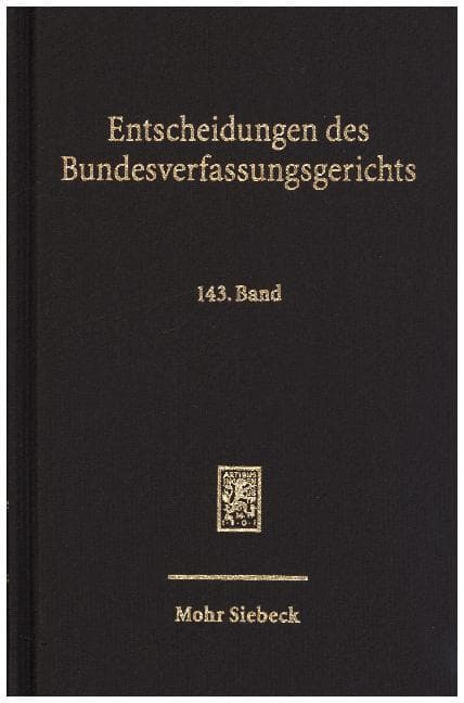 Entscheidungen des Bundesverfassungsgerichts (BVerfGE)